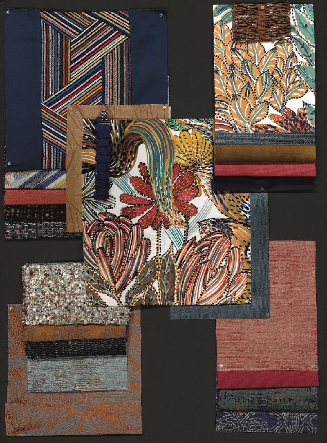 Tissus papiers peints Casamance printemps été 2019 : floral et multicolore, proposés par Nathalie Bossard Décoration, Décoratrice d'intérieur UFDI Rennes 35